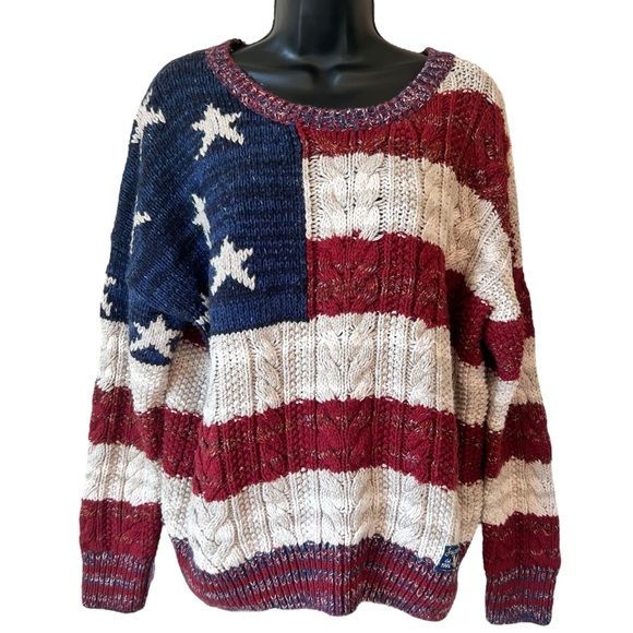 Superdry Sweaters - Superdry Americana Cable Knit Jumper Sweater